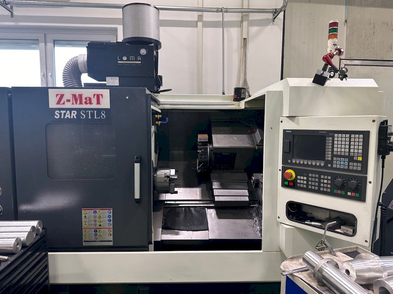 Frontansicht der Z-MAT STAR STL 8  Maschine