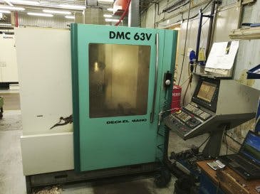 Frontansicht der Deckel Maho Gildemeister DMC 63 V Maschine